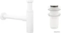 Wellsee Drainage System 182123002 (сифон, донный клапан, матовый белый)