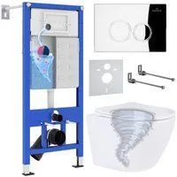 Roxen Antares Tornado в комплекте с инсталляцией StounFix Dual Fresh 6 в 1 968340 (кнопка: хром глян