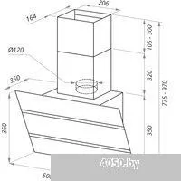 MAUNFELD Bridge 60 (нержавеющая сталь/черное стекло)
