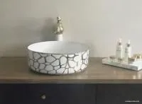 Умывальник Gid D1357H018 (белый/золотой)