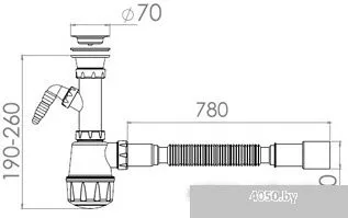 Сифон Nova Plastik 1061