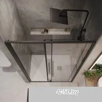 Niagara 140x195 NG-84-14AB (черный матовый/прозрачное стекло)