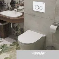 Roxen Antares в комплекте с инсталляцией StounFix Dual Fresh 6 в 1 501057 (кнопка: белый глянец)