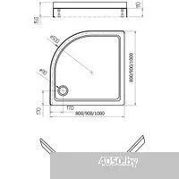 Aquatek DPA-0000007 80x80 (без сифона)