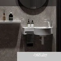 Belux Аврора 550 R (18, белый матовый/Solid Surface)