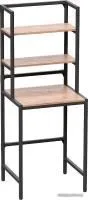 Millwood Этажерка Венеция 60 (дуб табачный craft/черный)
