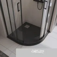 BelBagno TRAY-MR-UNO-R-90-550-35-NERO-CR 90x90