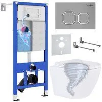 Roxen Antares Tornado в комплекте с инсталляцией StounFix Dual Fresh 6 в 1 968387 (кнопка: хром мато