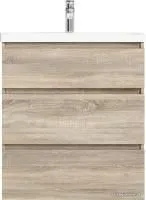 AM.PM Тумба под умывальник Gem S 75 M91FSX0752OF (3 ящика,светлый дуб)