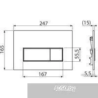 Alcaplast Thin M57-N-M (nickel-мат)