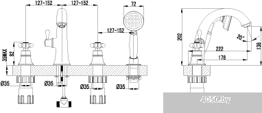 Смеситель Lemark VINTAGE [LM2841B]