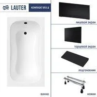 Lauter Sophia 130 21205130 (с ножками, черным подголовником, черным лицевым и торцевым экраном)