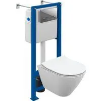 Cersanit City Smart CO DPL EO Slim (с кнопкой Estetica 64110 хром глянцевый)