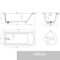 Salini Cascata Kit 180x80 104513M (S-Sense, матовый)