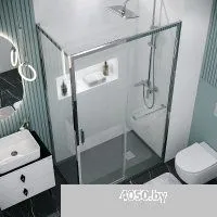 Grossman Style 90x195 200.K33.05.90.10.00 (хром,стекло прозрачное)