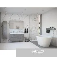 Belux Дубай ВД-1600 (белый матовый, Solid Surface)