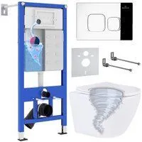 Roxen Antares Tornado в комплекте с инсталляцией StounFix Dual Fresh 6 в 1 968385 (кнопка: хром глян