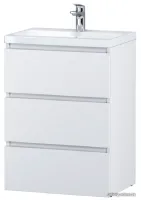 AM.PM Тумба с умывальником Gem M91FSX0602WG + M90WCC0602WG