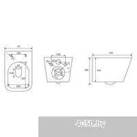 Abber Rechteck AC1201MB-AC0105-AC0121RG (с кнопкой смыва)