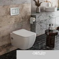 Roxen Cube bidet в комплекте с инсталляцией StounFix Dual Fresh 6 в 1 968472 (кнопка: брашированное