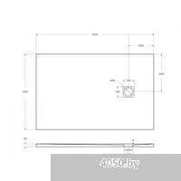 BelBagno TRAY-MR-UNO-AH-140/90-35-W 140x90