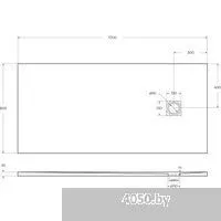 BelBagno TRAY-MR-UNO-AH-170/80-35-W-NO