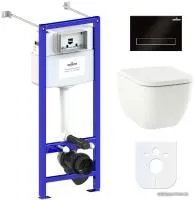 Унитаз Lavinia Boho Relfix One Rimless 6 в 1 77050160 (черный пластик)