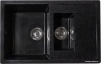 Кухонная мойка GranAlliance G-51 (черный, без сифона)