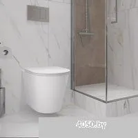 Lauter Longer 2110822 с кнопкой 219702HD (узкая, белый)