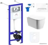 Унитаз Lavinia Boho Relfix Bell Pro Rimless 7 в 1 87050129 (белое стекло)