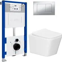 Lauter Square 214903 с кнопкой 219703J (прямоугольная, сатин)