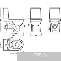 Sanita Luxe Next Slim WC.CC/Next/2-SlimDM/WHT.G/S1