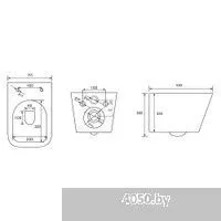 Abber Rechteck AC1201-AC0105-AC0121 (с кнопкой смыва)