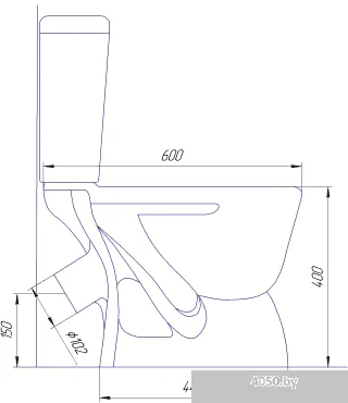 Унитаз Rosa Ресса белый