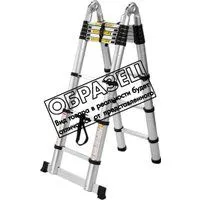 Алюмет 3.1+3.1м с шарниром (2х10 ступеней)