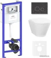 Унитаз Lavinia Boho Relfix Elegant Rimless 6 в 1 87561085 (greek black ис. камень)