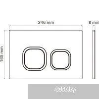 Roxen Antares в комплекте с инсталляцией Attach 5 в 1 966965 (кнопка: пастель бежевый)