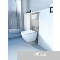 Roxen Cube в комплекте с инсталляцией StounFix Dual Fresh 6 в 1 966634 (кнопка: бежевый)