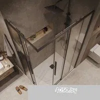 Grossman Galaxy 110x80x195 300.K33.01.1180.21.00 (черный матовый/прозрачное стекло)