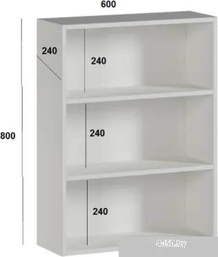 Genesis Мебель Шкаф 600 (белый)