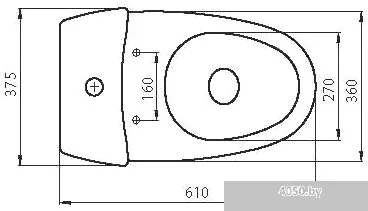 Унитаз Santeri Вест белый крап [1.P201.8.S01.00B.F]