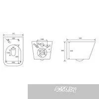 Abber Rechteck AC1201MB-AC0105-AC0121NG (с кнопкой смыва)