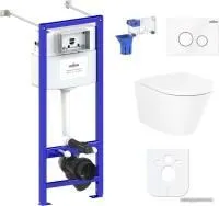 Унитаз Lavinia Boho Biore Compacto Rimless 7 в 1 87050179 (белое стекло)