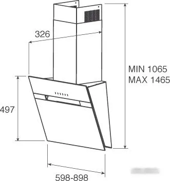 Кухонная вытяжка Jetair Bonny BL/90/A