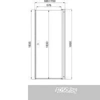 Triton Уно 70x185 (прозрачное стекло)