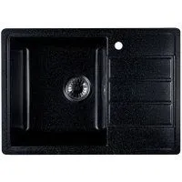 Marblan Recta L (черный, с сифоном)