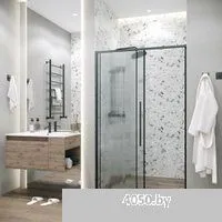 Grossman Galaxy 100.K33.01.130.21.02 130x195 (черный матовый/стекло шиншилла)