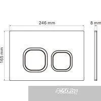 Roxen Antares Bidet в комплекте с инсталляцией StounFix Dual Fresh 6 в 1 966430 (кнопка: серый бетон