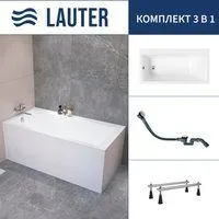 Lauter Seraphina 160x80 2112160L (с ножками и сифоном 21Y32002 белый)