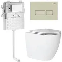 Roxen Antares в комплекте с инсталляцией Attach 5 в 1 967071 (кнопка: пастель бежевый)